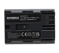 EXTENSILO Batterie compatible avec Canon MVX3i, MVXli, ZR-10, ZR-20, ZR-25MC, ZR-30MC appareil photo, reflex numérique (1900mAh, 7,4V, Li-ion)