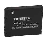 EXTENSILO Batterie compatible avec Canon PowerShot SX260 HS, SX260HS, SX270 HS, SX280 HS appareil photo, reflex numérique (1000mAh, 3,7V, Li-ion)