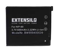 EXTENSILO Batterie compatible avec Casio Exilim EX-Z29, EX-Z80, EX-Z90, EX-Z25, EX-Z9 appareil photo, reflex numérique (600mAh, 3,7V, Li-ion)