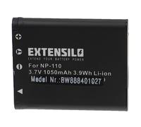 EXTENSILO Batterie compatible avec Casio Exilim EX-ZR50, Pro EX-F1, EX-ZR20 appareil photo, reflex numérique (1050mAh, 3,7V, Li-ion)