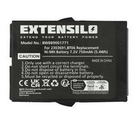 EXTENSILO Batterie compatible avec Danfoss TM61, TM62, TM60 opérateur télécommande industrielle (750mAh, 7,2V, NiMH)