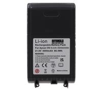 EXTENSILO Batterie compatible avec Dyson SV10, V8, V8 Absolute Cord-Free, SV12, V8 Animal, V8 Absolute aspirateur noir (4000mAh,