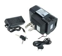 EXTENSILO Batterie Compatible avec ElFei Longtravel vélo électrique (14Ah, 24V, Li-ION, INCL. Chargeur) - Noir