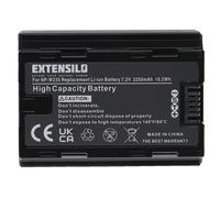 EXTENSILO Batterie Compatible avec Fuji Fujifilm GFX 50S II, GFX100S, GFX100 II, X-H2, X-H2S, X-T4, X-S20 Appareil Photo (2250mAh, 7,2V, Li-ION)