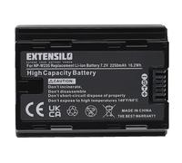 EXTENSILO Batterie Compatible avec Fuji/Fujifilm GFX 50S II, GFX100S, X-H2S, X-T4, X-T5, X-S20 Appareil Photo (2250mAh, 7,2V, Li-ION)