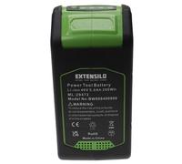 EXTENSILO Batterie compatible avec Greenworks GD40BCBK4, GD40BCK2X, GD40BCK4, GD40BV, GD40BVK2X, GD40BVK4 outil électrique (5000 mAh, Li-ion, 40 V)