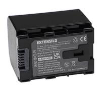 EXTENSILO Batterie compatible avec JVC GZ-HM320BUS, GZ-HM320U, GZ-HM330, GZ-HM330BEK appareil photo, reflex numérique (2670mAh, 3,6V, Li-ion, noir)