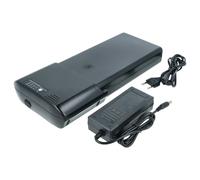 EXTENSILO Batterie compatible avec Kalkhoff vélo électrique système de porte-bagages (14Ah, 24V, Li-ion, in hargeur) - noir