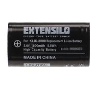 EXTENSILO Batterie Compatible avec Kodak EasyShare Z8612 is, Z812 is Zoom, Z885 Appareil Photo (1600mAh, 3,6V, Li-ION)