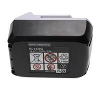 EXTENSILO Batterie compatible avec Makita MT080E, TD126D, UH480D, UM165D, UR140D outil électrique (5000 mAh, Li-ion, 14,4 V)