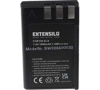 EXTENSILO Batterie compatible avec Nikon D40x DSLR, D40 SLR, D3000, D60 DSLR, D5000 appareil photo (1000mAh, 7,4V, Li-ion)