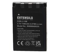 EXTENSILO Batterie compatible avec Olympus Camedia C-770 Ultra Zoom, D-590 Zoom, X-1, X-2 appareil photo, reflex numérique (1100mAh, 3,7V, Li-ion)