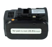 EXTENSILO Batterie compatible avec Panasonic EY7880LZ2C31 outil électrique (5000 mAh, Li-ion, 28,8 V)