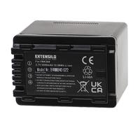 EXTENSILO Batterie compatible avec Panasonic HC-V10, HC-V100, HC-V100M, HC-V500, HC-V500M appareil photo, reflex numérique (3400mAh, 3,7V, Li-ion) G