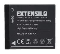 EXTENSILO Batterie compatible avec Panasonic Lumix DMC-FH6, DMC-FH5V, DMC-FH5K, DMC-FH5, DMC-FH5S, DMC-FH5N appareil photo (700mAh, 3,7V, Li-ion)