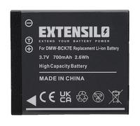 EXTENSILO Batterie Compatible avec Panasonic Lumix DMC-FT25, DMC-FT20, DMC-FS37, DMC-FS35, DMC-FS45, DMC-FS40 Appareil Photo (700mAh, 3,7V, Li-ION)