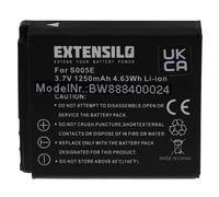 EXTENSILO Batterie Compatible avec Panasonic Lumix DMC-LX1, DMC-LX2, DMC-LX3 Appareil Photo, Reflex numérique (1250mAh, 3,7V, Li-ION)