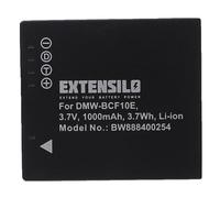 EXTENSILO Batterie compatible avec Panasonic Lumix DMC-TS1S, DMC-TS2Y, DMC-TS3A, DMC-TS2S, DMC-TS2A, DMC-TS2D appareil photo (1000mAh, 3,7V, Li-ion)