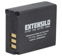 EXTENSILO Batterie Compatible avec Panasonic Lumix DMC-TZ3, DMC-TZ4, DMC-TZ5, DMC-TZ50 Appareil Photo, Reflex numérique (1000mAh, 3,7V, Li-ION)