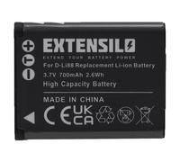 EXTENSILO Batterie compatible avec Pentax Optio i90, H90, P70, P80, NB1000, RS1000, W90 appareil photo, reflex numérique (700mAh,