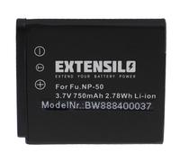 EXTENSILO Batterie compatible avec Pentax Q-S1, Q7, Q, Q10 appareil photo (750mAh, 3,7V, Li-ion)