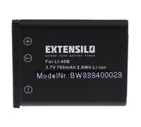 EXTENSILO Batterie compatible avec Praktica Luxmedia 12-Z5, 14-04, 14-Z4, 14-Z4TS, 14-Z50 appareil photo, reflex numérique (700mAh, 3,7V, Li-ion)