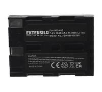 EXTENSILO Batterie compatible avec Sigma SD14 appareil photo (1600mAh, 7,4V, Li-ion)