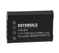 EXTENSILO Batterie Compatible avec Sony Cybershot DSC-HX90, DSC-RX1, DSC-HX90V, DSC-HX99, DSC-HX80, DSC-HX95 Appareil Photo (1100mAh, 3,7V, Li-ION)
