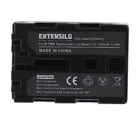 EXTENSILO Batterie Compatible avec Sony HDR-SR1E, HDR-UX1, MVC-CD200, MVC-CD250, HDR-UX1E, MVC-CD300 Appareil Photo (1600mAh, 7,4V, Li-ION)