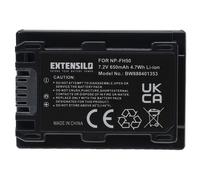 EXTENSILO Batterie compatible avec Sony HXR-MC1P appareil photo, reflex numérique (650mAh, 7,2V, Li-ion, noir)