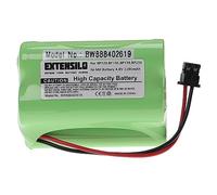 EXTENSILO Batterie Compatible avec Uniden BP-120, BP150, BP1600, BP180, BP-180, BP250, BP-250 Radio Talkie-walkie (2200mAh, 4,8V, NiMH)