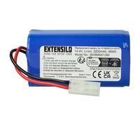 EXTENSILO Batterie Compatible avec Xiaomi Robot Vacuum E12, SKV4136GL, Mi Robot Vacuum Mop Essential Robot électroménager (3200mAh, 14,4V, Li-ION)