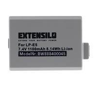 EXTENSILO Batterie Remplacement pour Canon LP-E5, LC-E5 pour Appareil Photo (1100mAh, 7,4V, Li-ION)