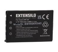 EXTENSILO Batterie Remplacement pour Casio NP-20 pour Appareil Photo