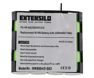 EXTENSILO Batterie Remplacement pour Compex 941210, 941213, 4H-AA1500, 4H-AA2000 pour Appareil médical (2300mAh, 4,8V, NiMH)