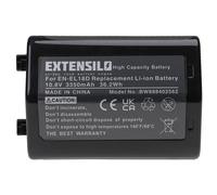 EXTENSILO Batterie remplacement pour Nikon EN-EL18D pour appareil photo, reflex numérique (3350mAh, 10,8V, Li-ion, noir)