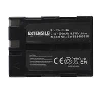 EXTENSILO Batterie Remplacement pour Nikon en-EL3, EN-EL3a pour Appareil Photo, Reflex numérique (1600mAh, 7,4V, Li-ION)