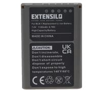 EXTENSILO Batterie remplacement pour Olympus PS-BLN1 pour appareil photo (1140mAh, 7,6V, Li-ion)