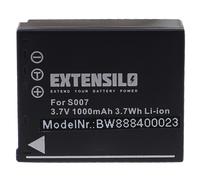 EXTENSILO Batterie Remplacement pour Panasonic DMW-BCD10, CGA-S007E, CGA-S007A/B, CGA-S007, CGA-S007A/1B pour Appareil Photo (1000mAh, 3,7V, Li-ION)