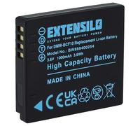 EXTENSILO Batterie Remplacement pour Panasonic DMW-BCF10, DMW-BCF10E, DMW-BCF10PP pour Appareil Photo (1000mAh, 3,7V, Li-ION)