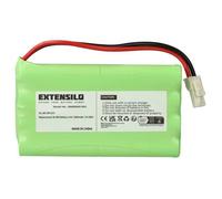 EXTENSILO Batterie remplacement pour Somfy MB-9.6V 8KR15/51, M3 HR15/51 pour motorisation de porte ou portail (2000mAh, 9,6V, NiMH)