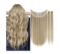 Extension a Clip Cheveux Clip dans les extensions de cheveux de vrais cheveux humains, extensions de cheveux humains naturels doux faits à la main for les femmes, clip de cheveux humains longs et raid