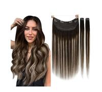 Extension a Clip Cheveux Clip dans les extensions de cheveux de vrais cheveux humains, extensions de cheveux humains naturels doux faits à la main for les femmes, clip de cheveux humains longs et raid