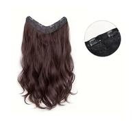 Extension a Clip Cheveux Clip en forme de U dans les extensions de cheveux 3/4 tête complète instantanée une seule pièce Extensions de cheveux longs ondulés résistance à la chaleur pince synthétique d