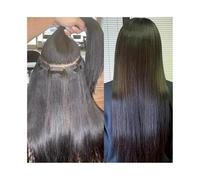 Extension Adhesive Cheveux Extensions de cheveux à bande adhésive noir naturel 40,6 à 66 cm, cheveux humains brésiliens lisses Remy, 20 pièces, 50 g/paquet, trame de peau sans couture, extensions à ba