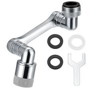 Extension Aérateur de Robinet, Robinet d'Extension Rotatif à 1080°, Aérateur de Robinet de Adaptateur Multifonctionnel pour robinets de Cuisine Lavabo Salle de Bain