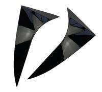 Extension becquet arrière Becquet De Vitre Arrière Voiture Noir Brillant 2X Garniture Couverture Décoration D'aile Latérale pour Ford pour Focus pour Hayon 2014 - 2018