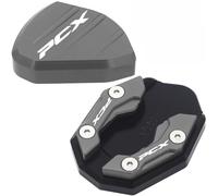 Extension Béquille Latérale Moto Pour Honda PCX125 PCX150 PCX160 Plaque D'agrandissement Alliage D'aluminium CNC Auxiliaire(A B Gray)