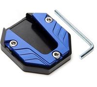 Extension Béquille Latérale Moto pour Yamaha YZF-R1（RN32） 2015, Aluminium Pied Support Agrandir Pad Plaque Base Coussin Prolongateur agrandissement Élargie,A Blue