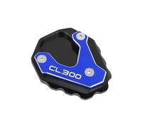 Extension Béquille Latérale pour Moto pour pour CBR650F CL500 300 Silver Wing GT 400 600 2001-2024 Plaque D'extension De Support Béquille Agrandir Pad(Bleu2)